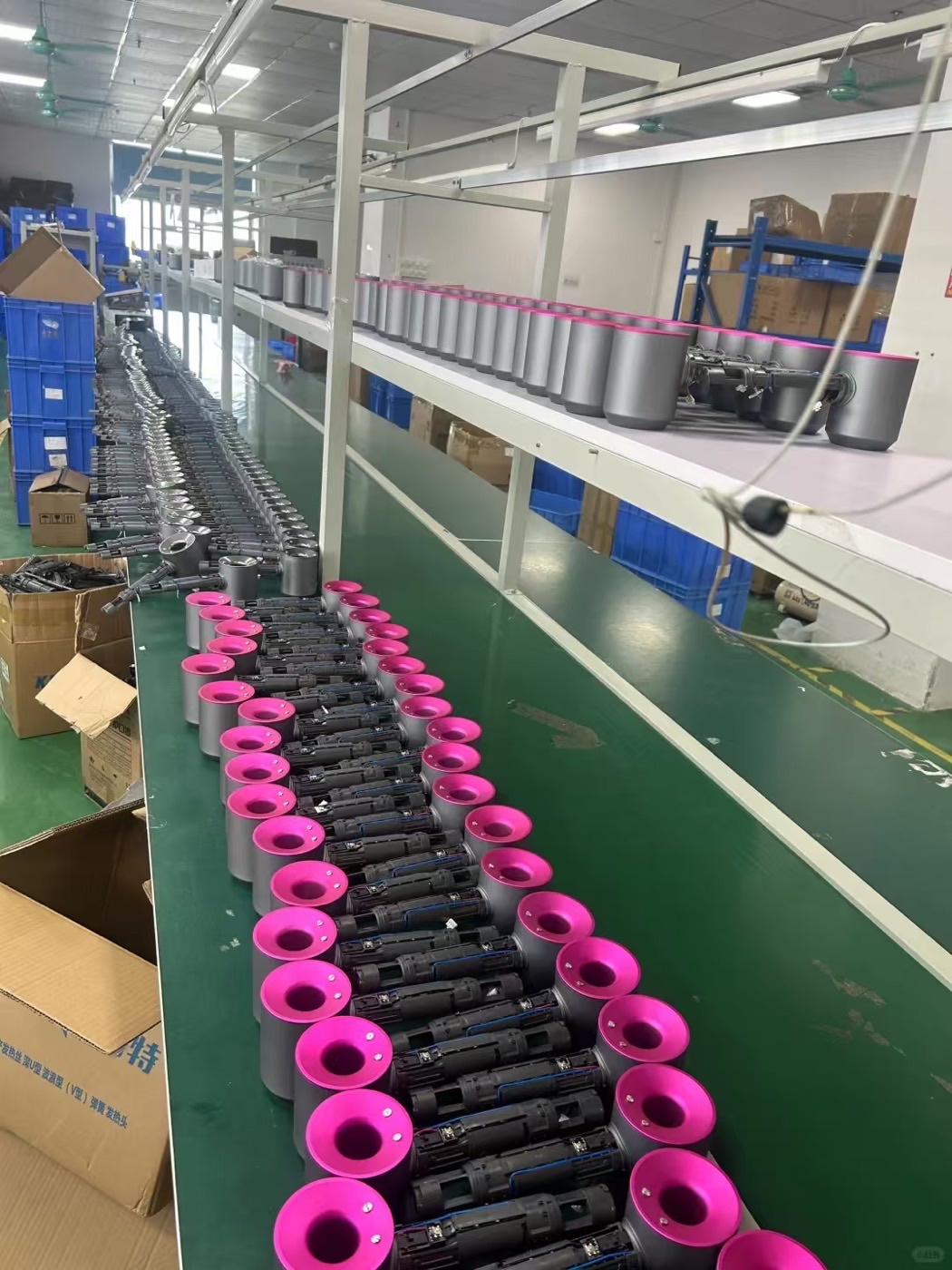 Línea de producción de secadores de pelo